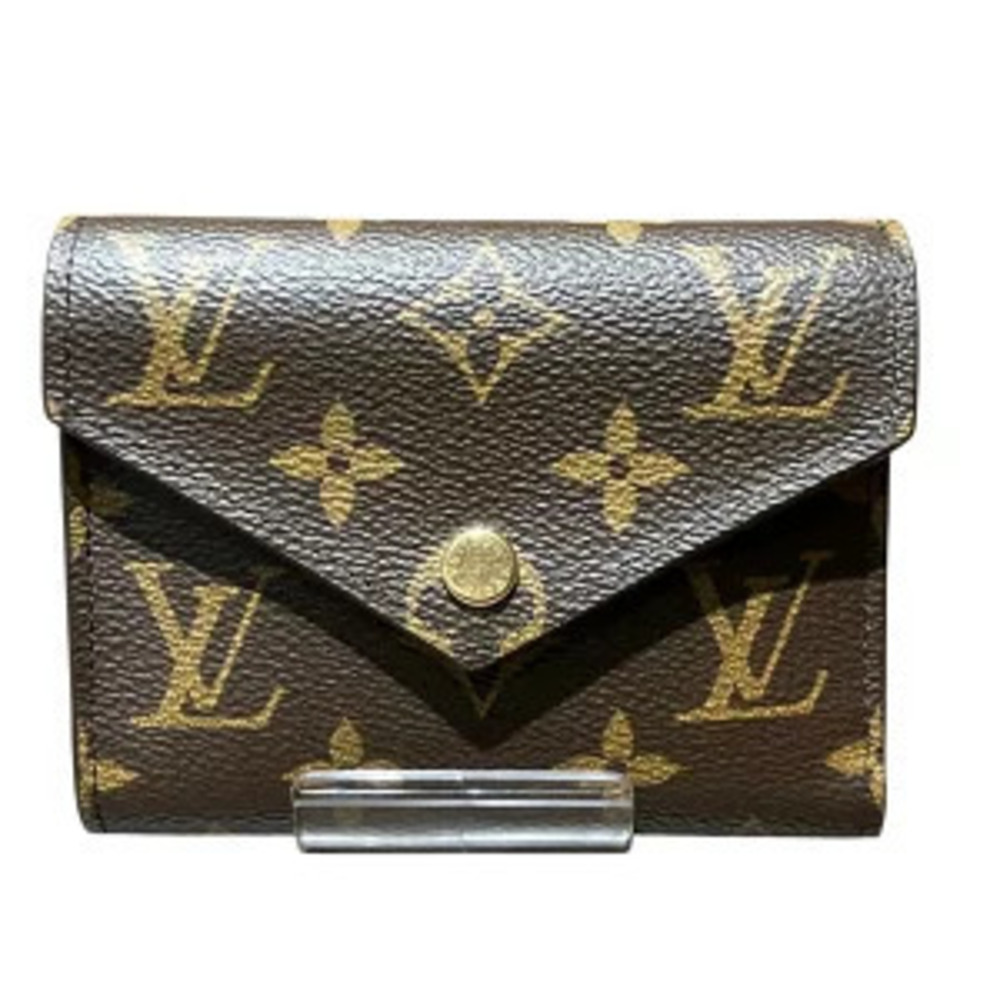 Louis Vuitton Portefeuille Victorine Tri fold Wallet Monogram Leather